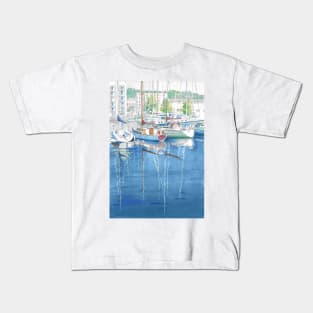 Portishead Marina reflections Kids T-Shirt